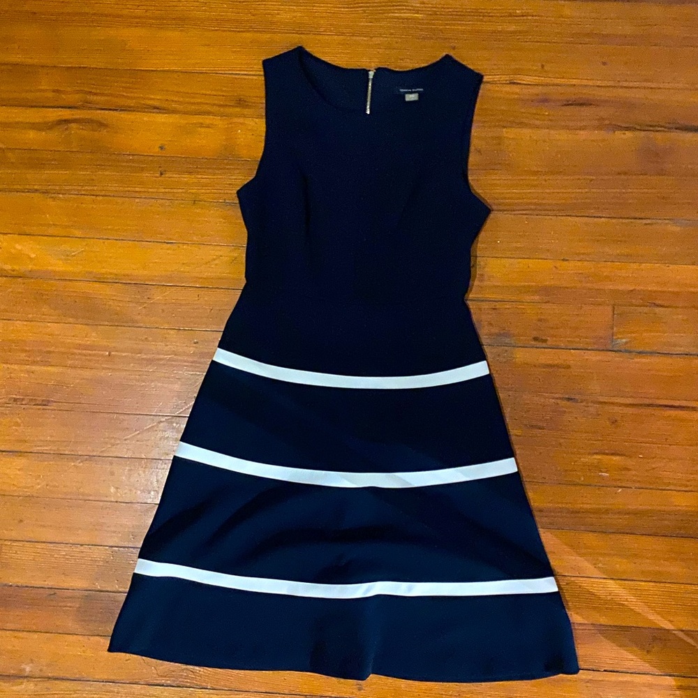 Tommy Hilfiger color block A-line Business Casual dress